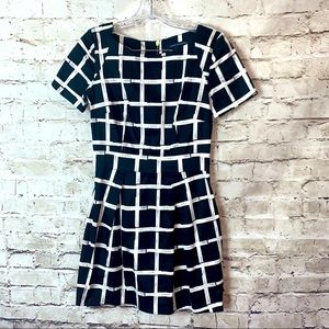 French Connection Richie Paint Check SS Dress